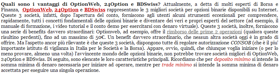 GUADAGNARE CON LE OPZIONI BINARIE ONLINE