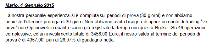 guadagnare senza lavorare velocemente su internet con le opzioni binarie